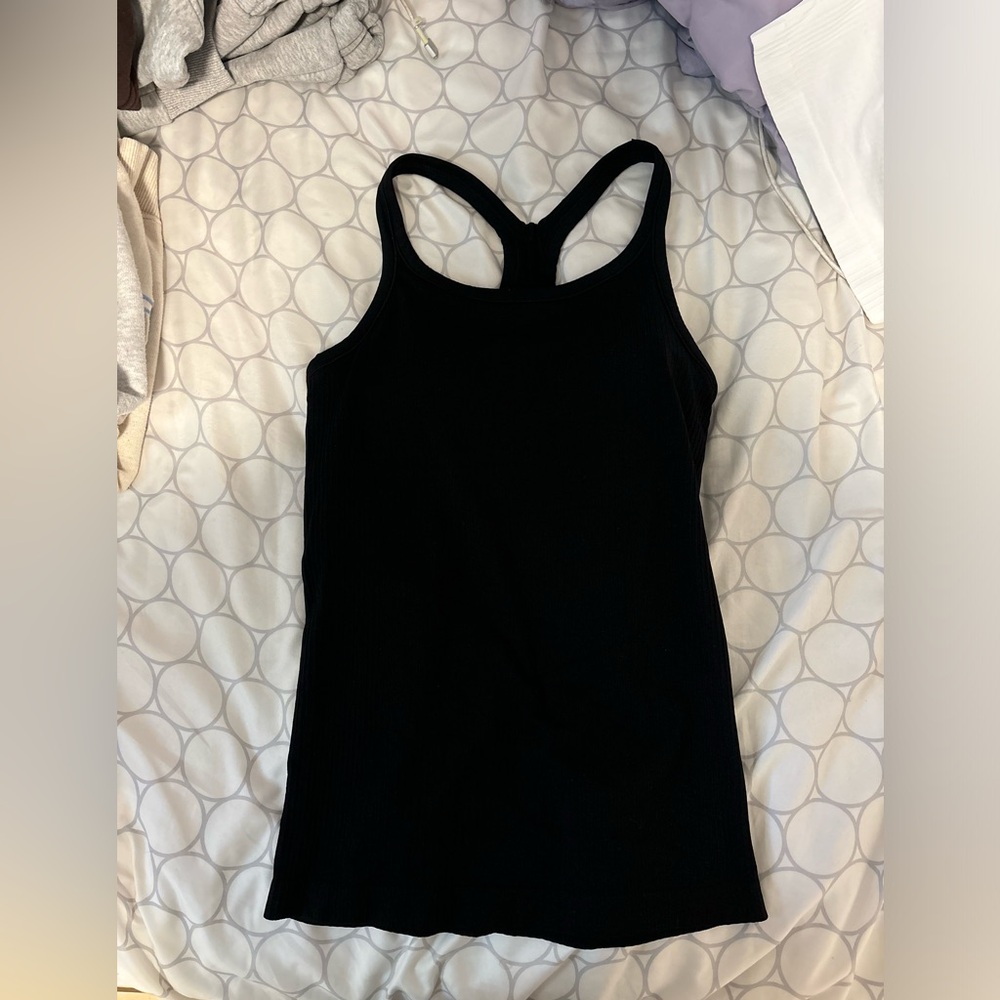 Two Amazon Ribbed Racer Back Athletic Tanks - Picture 5 of 6